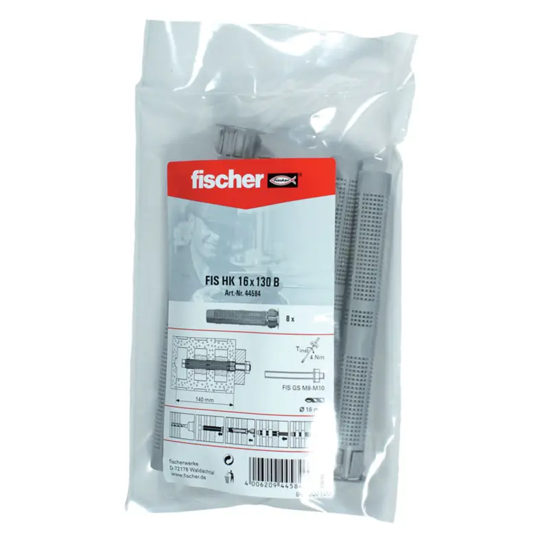 Nur Für Kurze Zeit Fischer 8x Ankerhülse FIS H 16 x 130 K Kunststoff - 044584