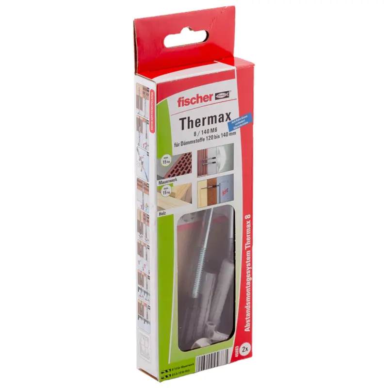 Sonderangebot Fischer 2x Abstandsmontagesystem Thermax 8/140 M6 B - 45683