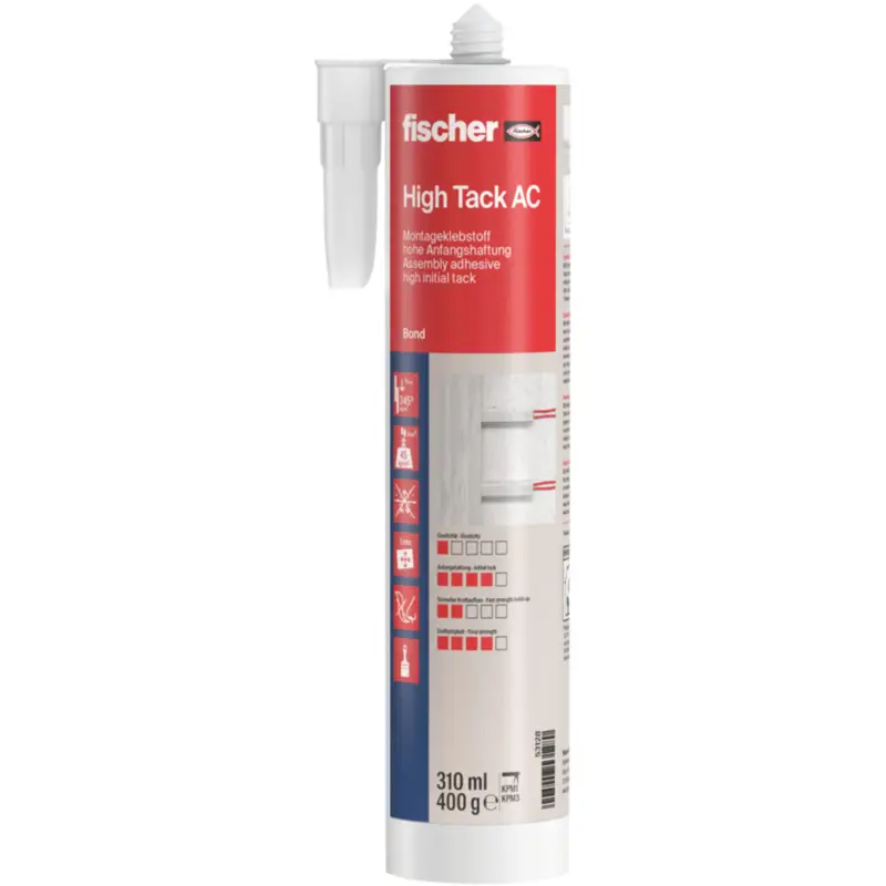 Rabatt Fischer High Tack AC white 310 ml - 053128