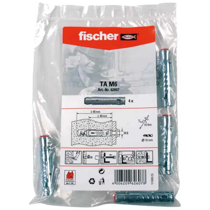 Super-Preis Fischer 4x Schwerlastanker TA M6 - 062607