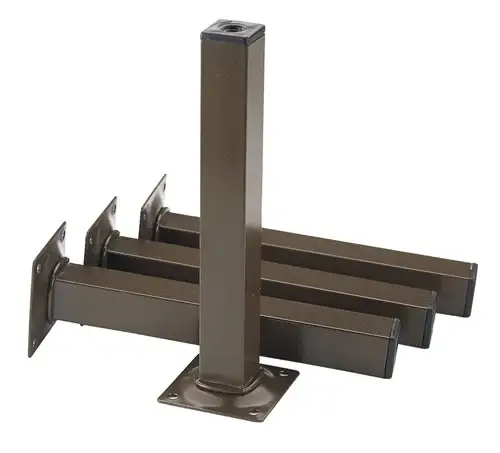 Wochenendangebot ELEMENT SYSTEM Möbelfuß weiß 25 x 25 mm H.150 mm Platte - 11101-00009
