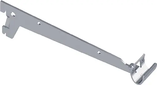 Sofort Bestellen ELEMENT SYSTEM Konfektionsträger L.250mm p.Träger 30kg STA weiß 2 Einhängehaken - 10111-00008
