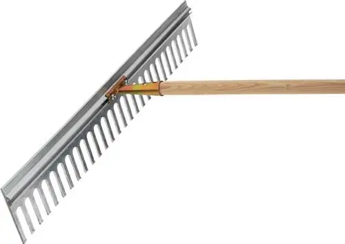 Begrenztes Angebot FLORA Alu-Rechen Arbeitsbreite 750 mm Zinkenlänge 80 mm 28 Zinken verzinkte Stieldülle ohne Stiel - 02218/75