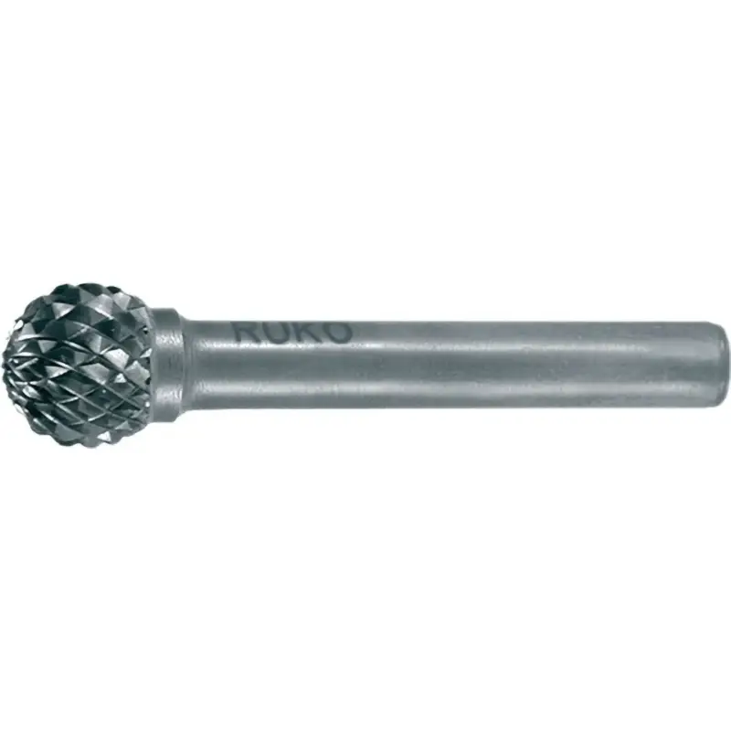 RUKO Hartmetall-Frässtift KUD Ø 8 mm Kopflänge 7,2 mm Schaft-Ø 6 mm blank Verzahnung KVZ 4 - 116042 Knallerangebot