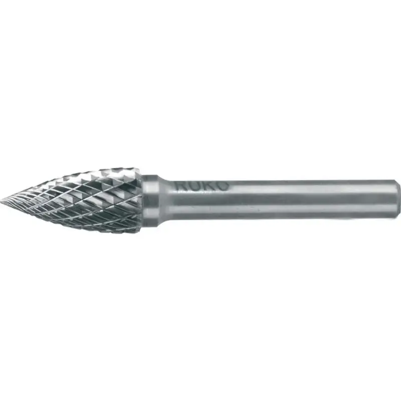 RUKO Hartmetall-Frässtift SPG Ø 12 mm Kopflänge 25 mm Schaft-Ø 6 mm blank Verzahnung KVZ 4 - 116028 Nur Für Kurze Zeit