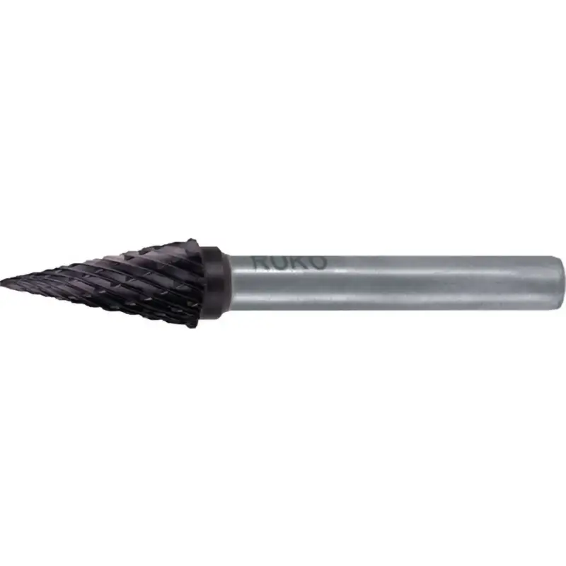 Jetzt Kaufen RUKO Hartmetall-Frässtift SKM Ø 12 mm Kopflänge 25 mm Schaft-Ø 6 mm TiCN Verzahnung KVZ 4 - 116038TC