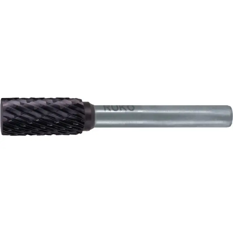 RUKO Hartmetall-Frässtift ZYA Ø 16 mm Kopflänge 25 mm Schaft-Ø 6 mm TiCN Verzahnung KVZ 4 - 116014TC Neu
