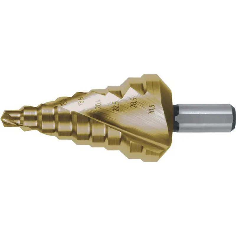 Mega-Angebot RUKO Stufenbohrer HSS-TiN spiralgenutet mit Kreuzanschliff Ø 6 - 30,5 mm - 101098T