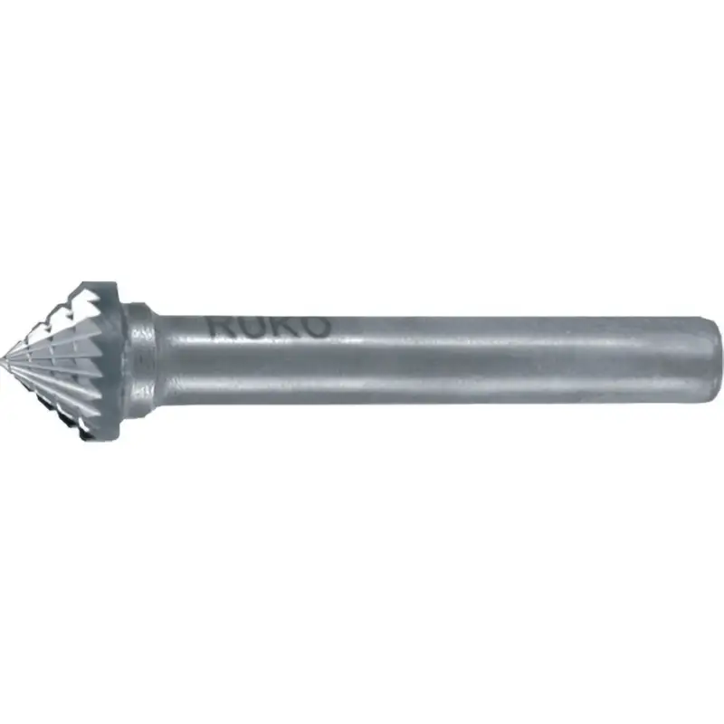 RUKO Hartmetall-Frässtift KSK Ø 6 mm Kopflänge 3 mm Schaft-Ø 6 mm Verzahnung KVZ 4 - 116228 Neu