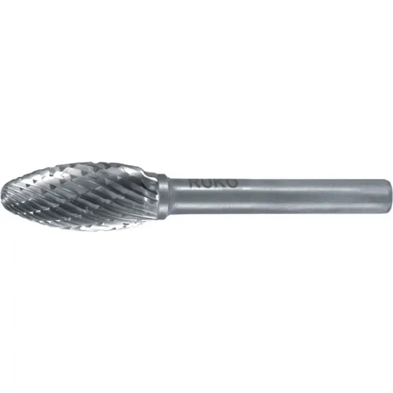 RUKO Hartmetall-Frässtift FLH Ø 10 mm Kopflänge 20 mm Schaft-Ø 6 mm Verzahnung KVZ 4 - 116219 Billig