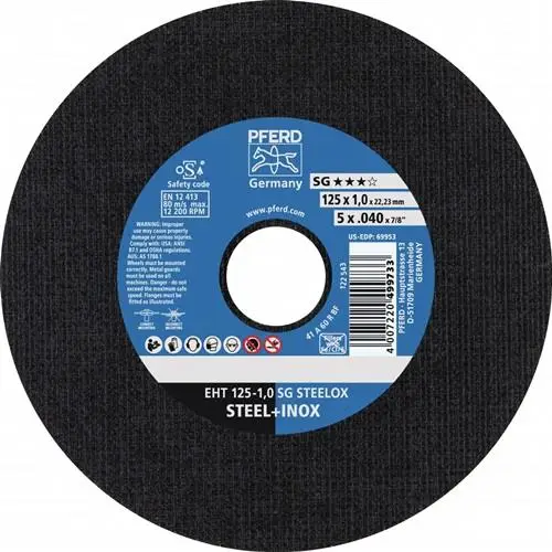 PFERD Trennscheibe SG STEELOX Ø 115 x 1 mm gerade - 61340412 Markenprodukt