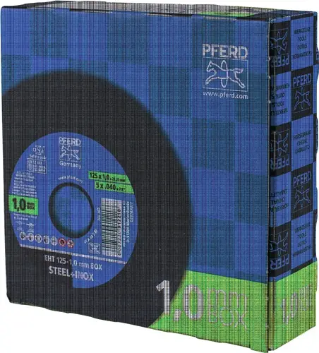 Kracherpreis PFERD Trennscheibe STEELOX BOX Ø 125 x 1 mm 22,23 mm gerade - 69120939