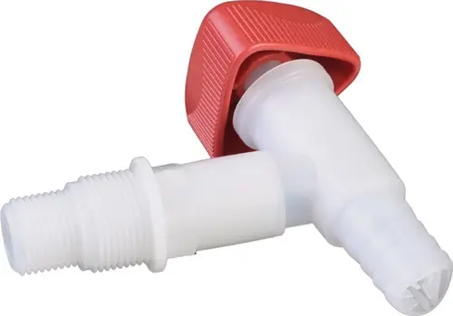Sonderangebot HÜNERSDORFF Auslaufhahn HDPE/LDPE R 1/2+R 3/4 Zoll - 550200