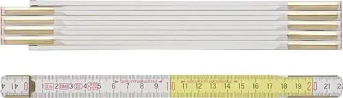 BMI Gliedermaßstab 9143 L.3m B.16mm mm/cm EG III Buche weiß-gelb - 984914300WG Must-Have