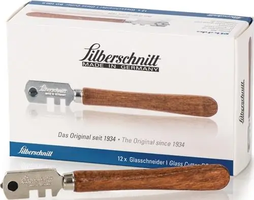 Silberschnitt Glasschneider für Glasdicken von 3 - 6 mm - BO 100.0 Schnäppchen