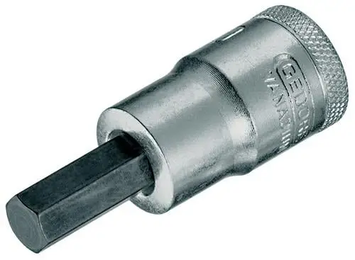 Gedore Steckschlüsseleinsatz IN 19 (AF) 1/2″ Innen-6-kant SW 3/16" / 4,76 mm - 6154710 Bestseller