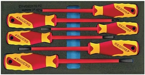 Gedore Werkzeugmodul 1500 CT1-VDE 2170 PZ 6-teilig 1/3-Modul - 2309173 Solange Der Vorrat Reicht