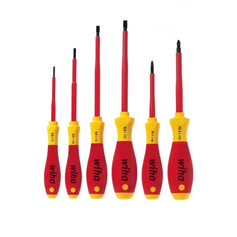 Online Kaufen Wiha Schraubendrehersatz SoftFinish electric Schlitz/Pozidriv 320N ZK6 SO 6tlg. - 25477