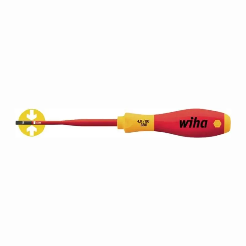 Wiha Schraubendreher 3201 slimFix 6,5 mm Schlitz - 35392 Highlight