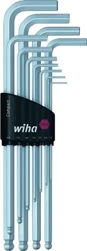 Neuheit Wiha Winkelschraubendrehersatz 369 H11 11tlg. Compact-Halter SW 1,5 - 10 mm - 36453