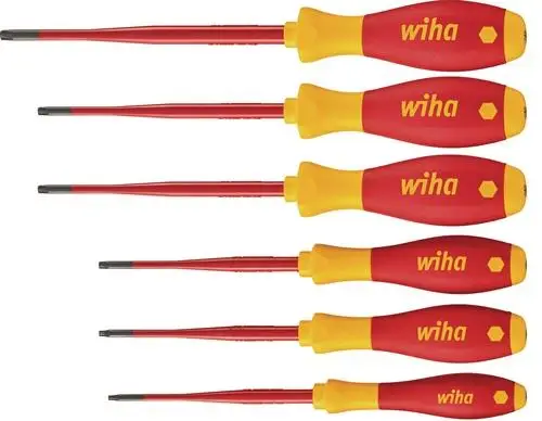WIHA Schraubendrehersatz 3251TRK6 6-tlg.TX-BO Mehrkomponentengriff Rundkl - 41245 Neue Ware