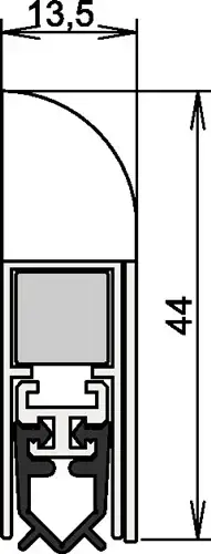 Neue Kollektion athmer Türdichtung Wind-Ex 1-311 1-s.L.735mm HLT - 1-311-0735