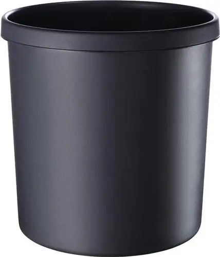 helit Papierkorb 18 l H310xØ295 mm mit Griffrand schwarz - H61064-95 Solange Der Vorrat Reicht