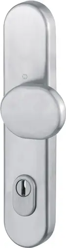 HOPPE Knopflangschild E86G/3332ZA VA F69 f.Kombischutz PZ 8mm - 3332246 Abverkauf
