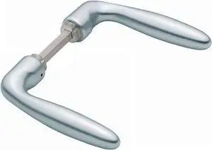 HOPPE Türdrückerpaar Verona 1510 Alu.F1 o.Rosetten VK 8mm - 2799952 Mega-Angebot