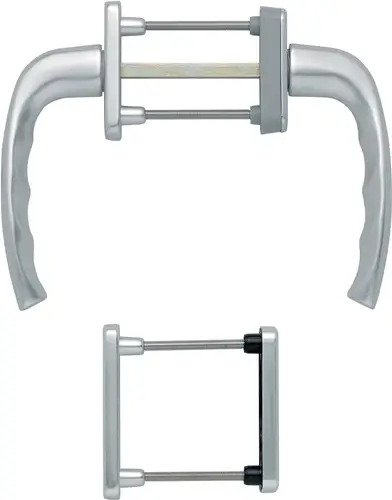 HOPPE Balkongarnitur NY 0810/961N/U10/… Alu.F1 63-73mm 4-KT.7mm - 3273792 Schneller Versand