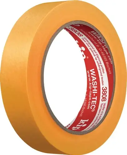 KIP Abdeckband 3808 WASHI-TEC Premium Goldkrepp glatt gelb 50 m x 30 mm Rolle - 3808-30 Sale