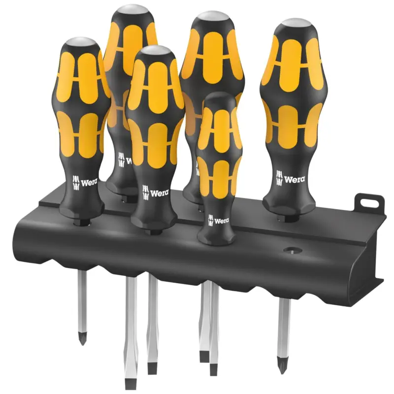 Wera 932/6 Schraubendrehersatz Kraftform Wera Der Schraubmeißel + Rack - 018282 Neue Kollektion