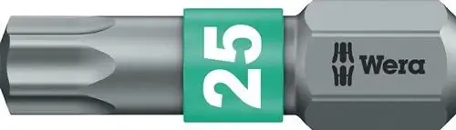 Wera Bit 867/1 BTZ 1/4″ T 40 Länge 25 mm BiTorsion zähhart - 5066130001 Neu