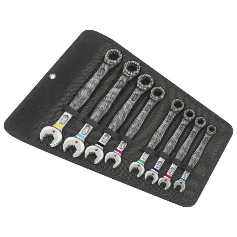 Wera 8tlg. Joker Maul-Ringratschen-Schlüssel-Satz zöllig - 020012 Neu Im Sortiment