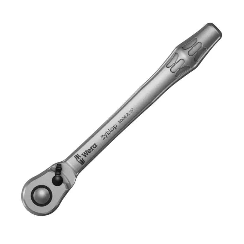 Wera 8004 A Zyklop Metal-Knarre mit Umschalthebel mit 1/4"-Antrieb - 004004 Ausverkauf