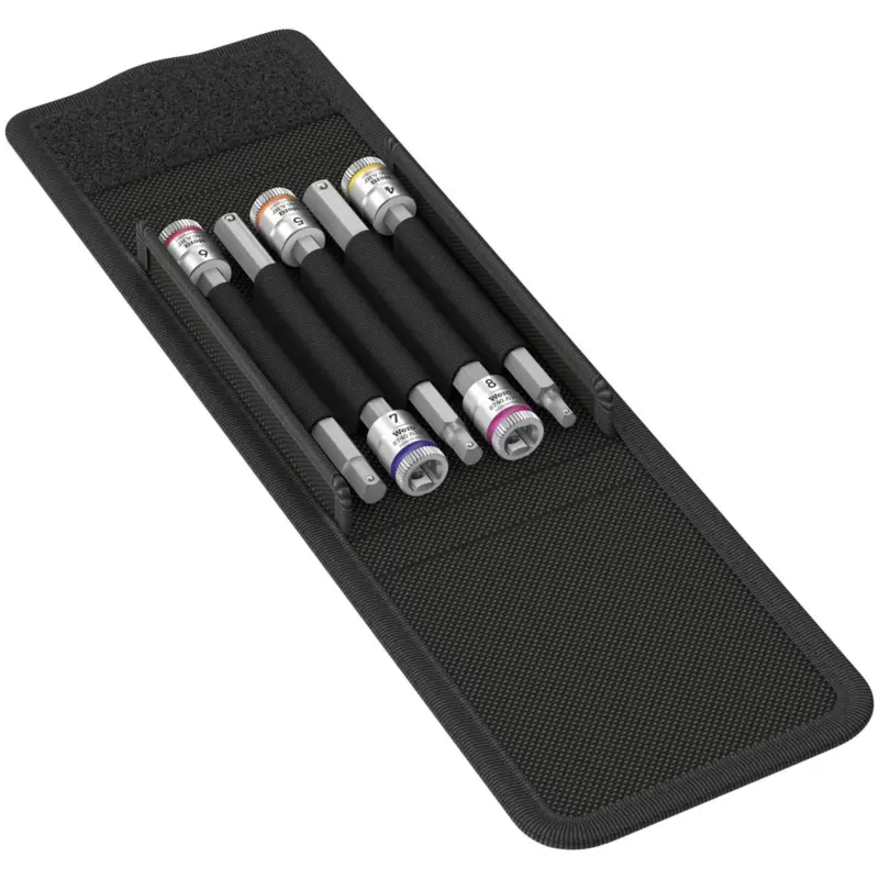 Highlight Wera 8740 Hex-Plus HF Zyklop Bitnuss-Satz lang 5tlg 1/4" mit Haltefunktion für Innensechskant - 003345