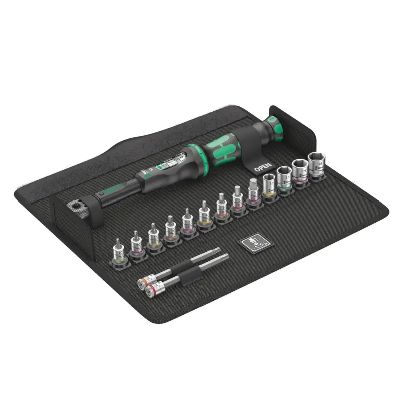 Nur Für Kurze Zeit Wera Bicycle Set Torque 1 - 16tlg. Click-Torque A5 in textiler Box mit Nüssen - 004180