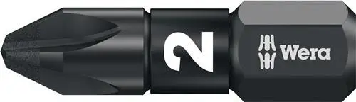 Markenprodukt Wera 10x Bit 855/1 IMP DC PZD2 Länge 25 mm 1/4" C6,3 Impaktor DC - 5157621001