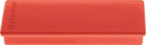 Neue Ware magnetoplan Rechteckmagnet B55xT22xS8 mm rot - 1665106