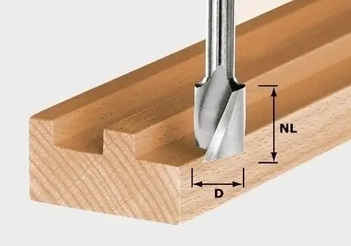 Direktkauf Festool Spiralnutfräser HS Schaft 8 mm HS Spi S8 D12/20 - 490947