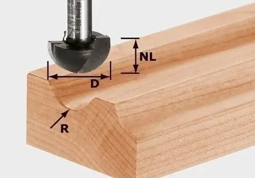 Festool Hohlkehlfräser HW Schaft 8 mm HW S8 R8 - 490985 Neue Kollektion