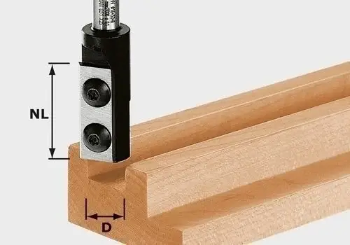 Neue Kollektion Festool Wendeplatten-Nutfräser HW Schaft 8 mm HW S8 D8/20 WP Z1 - 491078