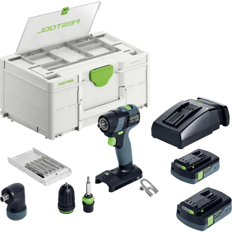 Festool Akku-Bohrschrauber TXS 18 C 3,0-Set / 2x 3,0 Akku + Ladegerät im Systainer - 576896 Preis Gesenkt