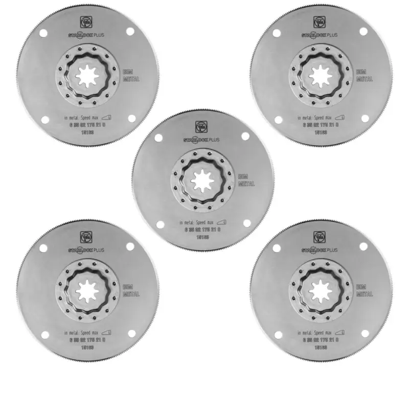 Bestpreis Fein 5x HSS-Sägeblatt StarlockPlus 100 mm - 63502175230