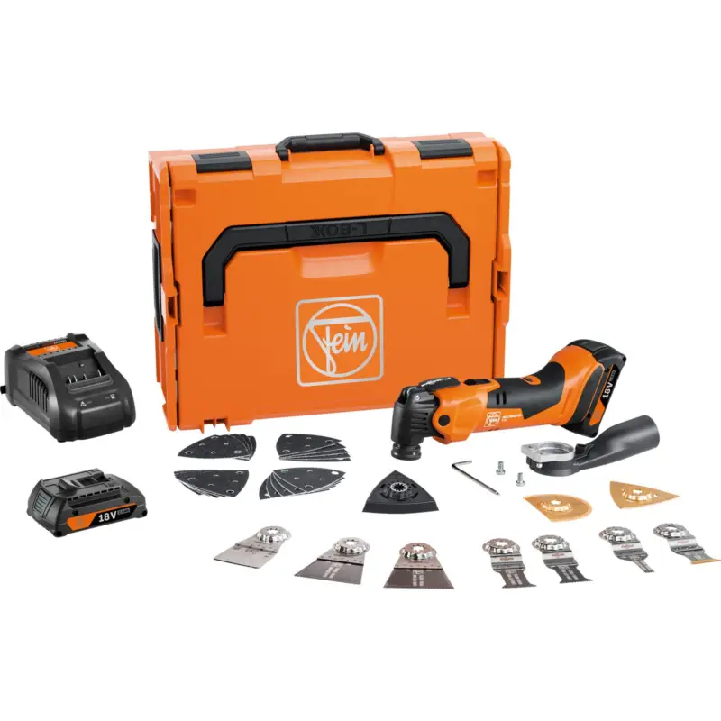 Fein Akku-MulitMaster AMM 500 PLUS TOP AS 18 V / 2x 2,0 Ah Akku + Ladegerät im Koffer - 71293864000 Letzte Chance