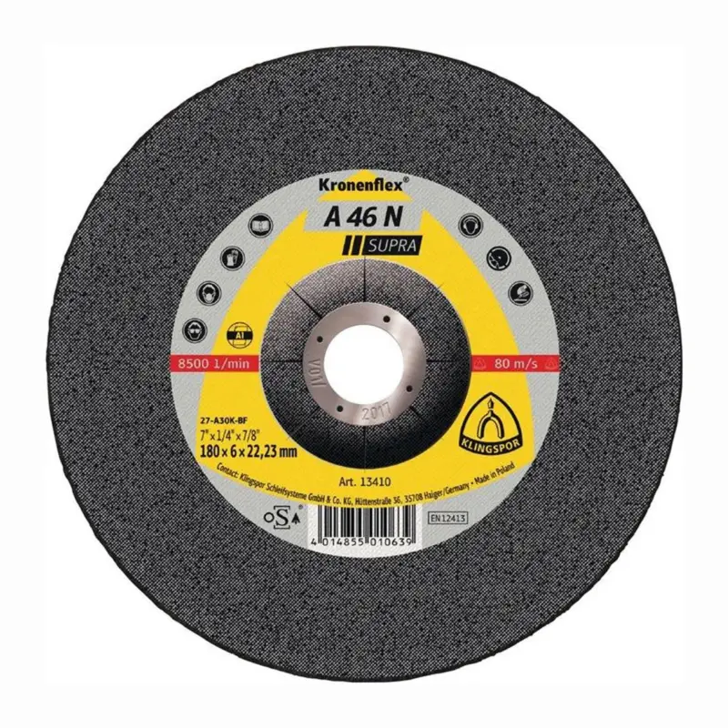 Knallerangebot KLINGSPOR Schruppscheibe A 46 N Supra D 125 x S 6 mm - 2226