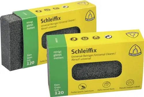 Must-Have KLINGSPOR Handschleifblock Schleiffix 80 x 50 x 20 mm Körnung 120 - 13802