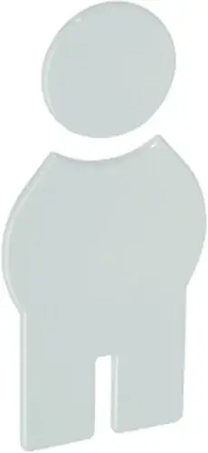 Schnäppchen HEWI Symbol Mann 801.91.010 PA Farb-Nr.97 B.71,5mm H.150mm S.3mm - 801.91.010 97