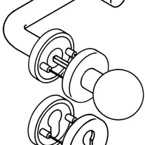 HEWI Rosettengrt.111R03.133 Ku.90 rd.PZ DIN L/R KGL D/K - 111R03.133 90 Schnäppchen