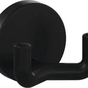 Heißes Angebot HEWI Doppelhaken 477.90B025 doppelt 43,5 mm Polyamid 90 tiefschwarz ma 50 mm - 477.90B025 90